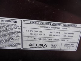 2009 Acura TSX Purple Sedan 2.4L AT #A22623